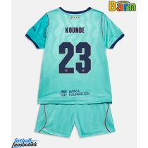 Barcelona Jules Kounde #23 Tredjedraktsett Barn 2026-27 Kortermet (+ Korte bukser)